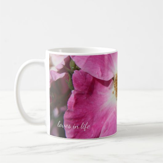 Mug Rose Rose Rose vers le haut (Gauche)