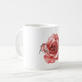 Mug Rose rouge (Devant gauche)