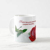 Mug Rose rouge (Devant gauche)