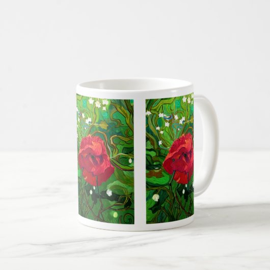 MUG ROSE ROUGE (Devant droit)