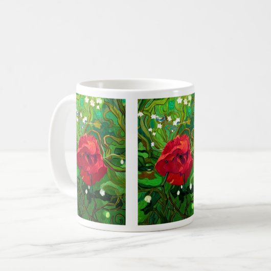 MUG ROSE ROUGE (Devant gauche)