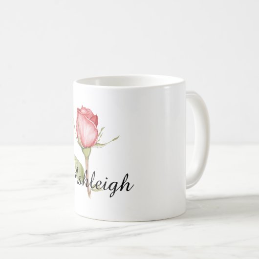 Mug Rose rouge (Devant droit)