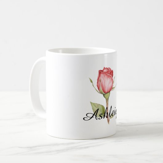 Mug Rose rouge (Devant gauche)