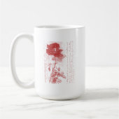 Mug Rose Rouge (Gauche)