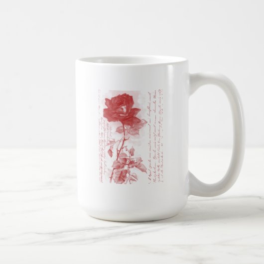 Mug Rose Rouge (Droite)