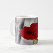 Mug Rose rouge 2 (Devant gauche)