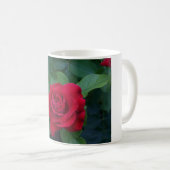 Mug Rose rouge de près (Devant droit)