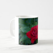 Mug Rose rouge de près (Devant gauche)