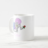 Mug Rose rouge d'éléphant pour la Saint-Valentin (Devant gauche)