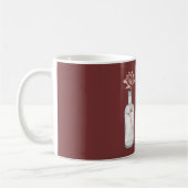 Mug Rose rouge en bouteille (Gauche)