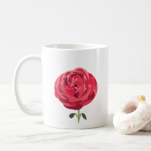 Mug Rose rouge Fleur Floral Rose rouge