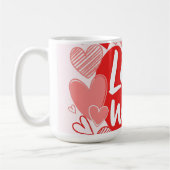 Mug Rose rouge gras "L'amour est la réponse" Tee graph (Gauche)