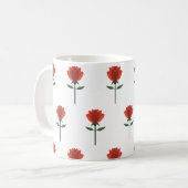 Mug Rose rouge intemporelle (Devant gauche)