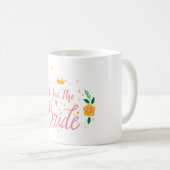 Mug Rose Rouge Je Suis La Mariée Enterrement De Vie De (Devant droit)