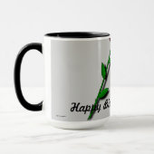 Mug Rose rouge "Joyeux anniversaire" (Gauche)