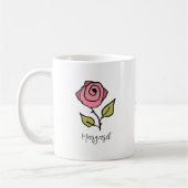 Mug Rose rouge Juin Fleur d'anniversaire Unique Floral (Gauche)