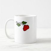 Mug Rose rouge Kiss002 (Gauche)