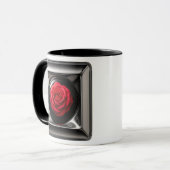 Mug Rose Rouge Meta (Devant gauche)