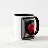 Mug Rose Rouge Meta (Devant droit)