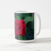 Mug Rose rouge proche (Devant droit)