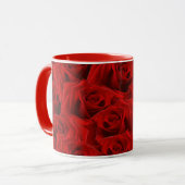 Mug Rose rouge romantique (Devant gauche)