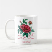 Mug Rose rouge vintage Shakespeare "Roméo et Juliette" (Gauche)