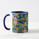 Mug Rose sauvage, arrière - plan bleu, rose sauvage, r (Gauche)