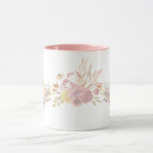 Mug Rose simple Moderne fleurs florales roses pour ell (Centre)