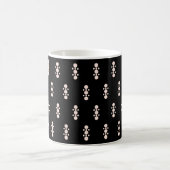 Mug Rose sur le design noir (Centre)