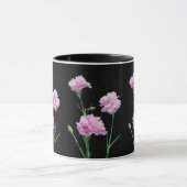 Mug Rose sur noir (Centre)