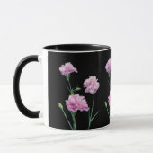 Mug Rose sur noir (Gauche)