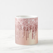 Mug Rose tendance Parties scintillant or disques Graph (Centre)