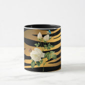 Mug Rose Tigar de luxe moderne Black Gold (Centre)