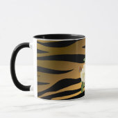 Mug Rose Tigar de luxe moderne Black Gold (Gauche)