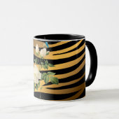 Mug Rose Tigar de luxe moderne Black Gold (Devant droit)