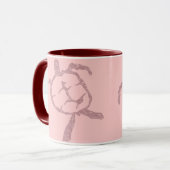 Mug rose tortue (Devant gauche)
