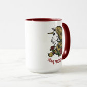 Mug Rose Unicorn mignon (Devant droit)