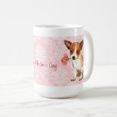 Mug Rose Valentin Chihuahua (Devant droit)