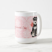 Mug Rose Valentin Mini Schnauzer (Devant droit)