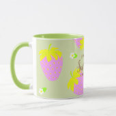 Mug Rose vert fraise (Gauche)