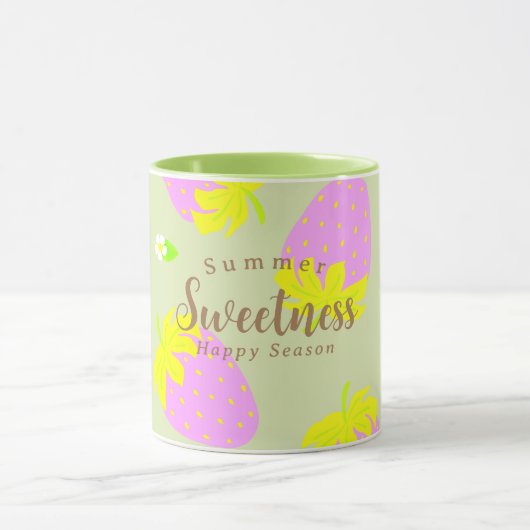 Mug Rose vert fraise (Centre)