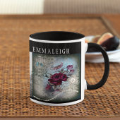 Mug Rose victorien Ephemera Monogramme