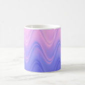 Mug Rose Violet Abstrait Ondulé (Centre)
