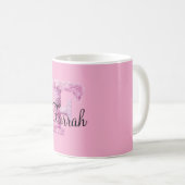 Mug Rose Violet Confortable F Nom (Devant droit)