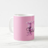 Mug Rose Violet Confortable F Nom (Devant gauche)