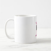 Mug Rose Violet Confortable Lettre R Nom  (Gauche)
