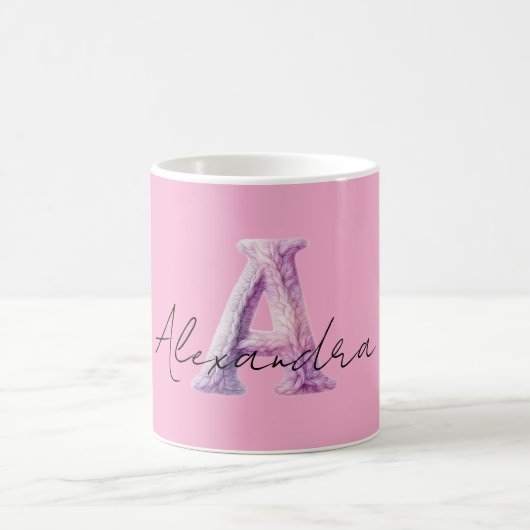 Mug Rose Violet Confortable Un Nom (Centre)