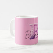 Mug Rose Violet Cozy B Nom (Devant gauche)