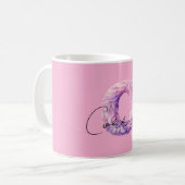 Mug Rose Violet Cozy C Nom (Devant gauche)