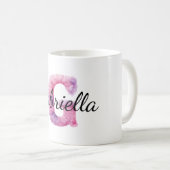 Mug Rose Violet Cozy G Nom  (Devant droit)